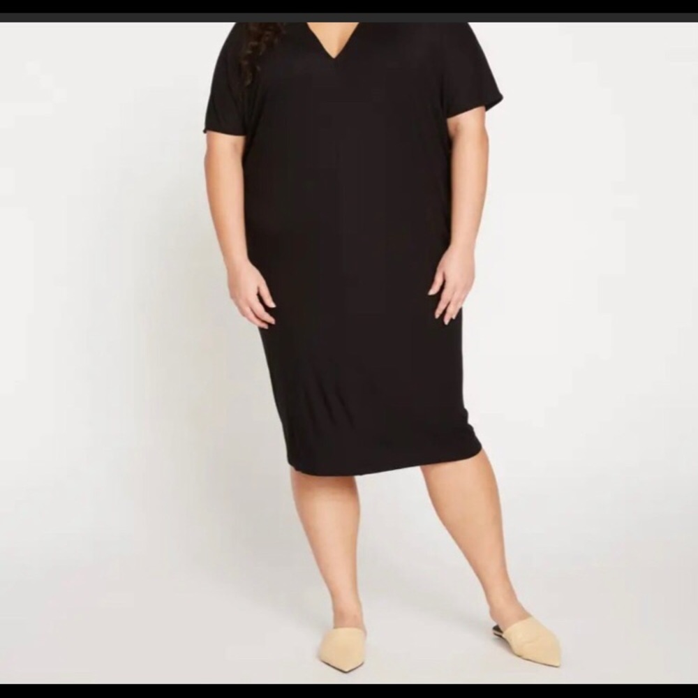 Universal Standard Premier Double V Dress - Black